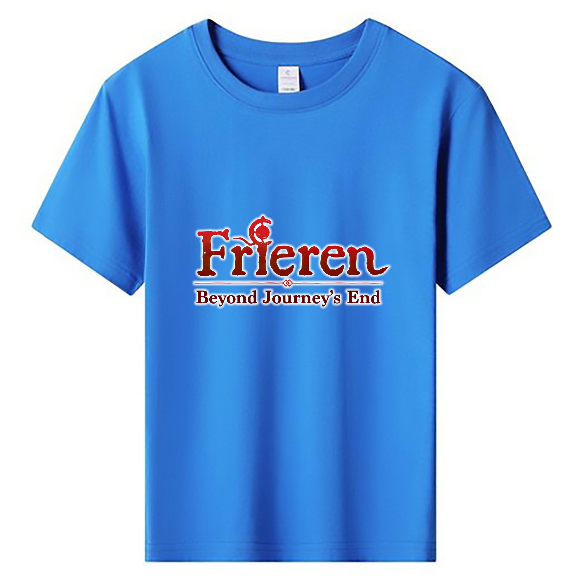 （画像用） 葬送のフリーレン Frieren 綿100％キッズTシャツ（フロントプリント）